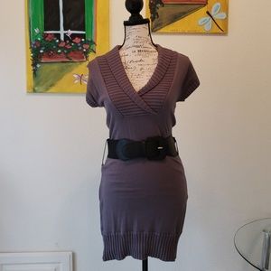 NWT Grey Dress with belt.